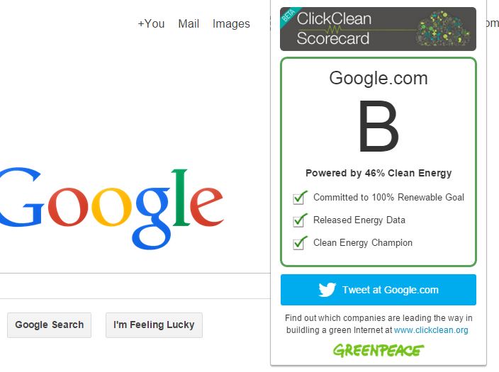 新的绿色和平浏览器扩展将显示您浏览的网站的等级。