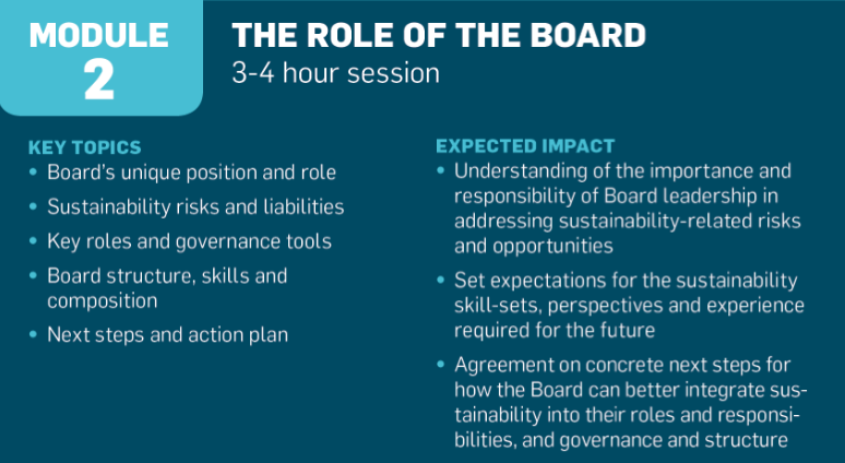 UN Global Compact sustainability and boards of directors 联合国全球契约可持续性和董事会必威体育2018