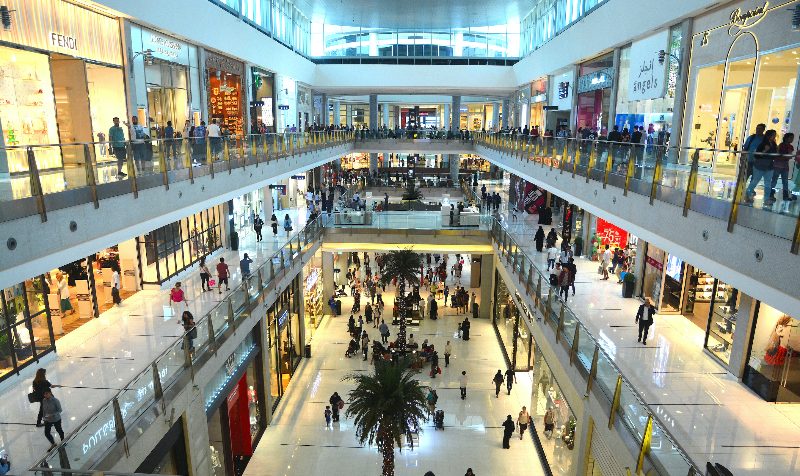 Dubai Mall interior image 迪拜商城室内形象