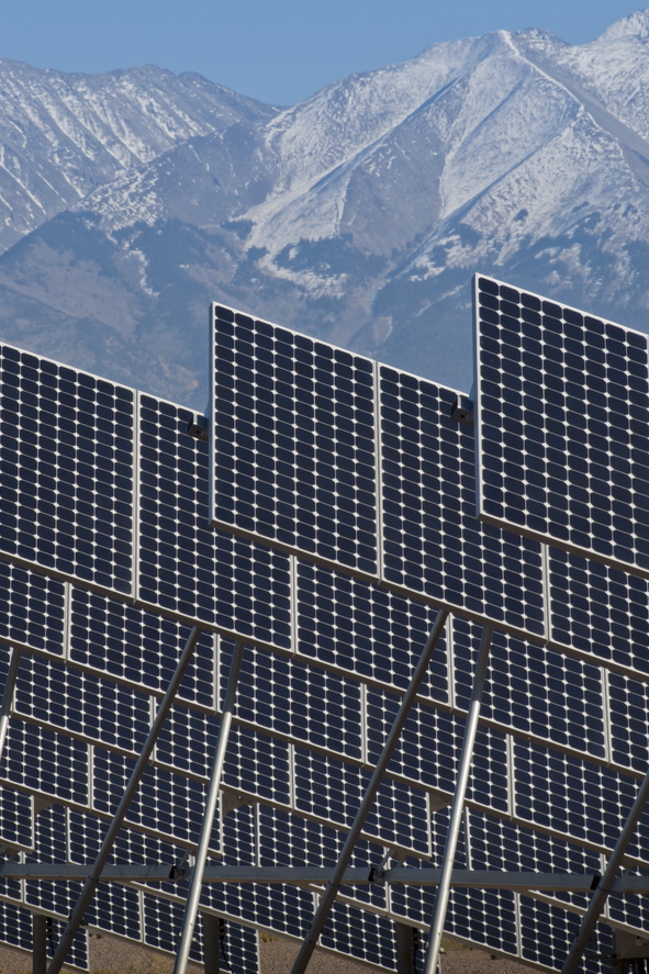 Solar panels in Colorado's San Luis Valley. Photo by Arina P Habich via Shutterstock