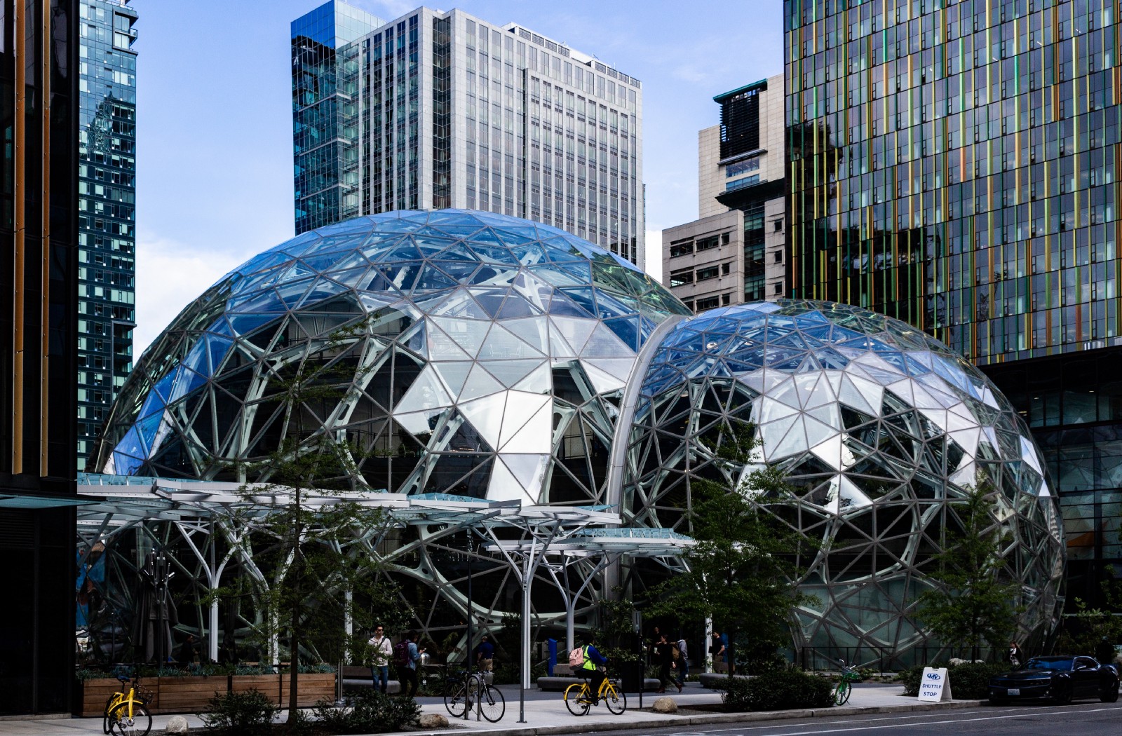 Amazon headquarters in Seattle 亚马逊西雅图总部