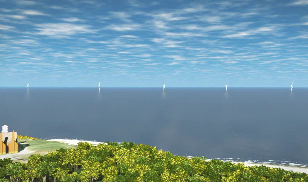 块岛海上风电场效果图