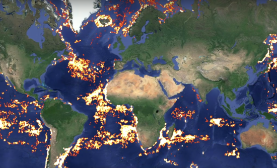 Skytruth全球捕鱼数据可视化