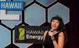 斯蒂芬尖塔，冬至电力的联合创始人兼CEO，她的间距一个世界中，太阳能是向所有人开放，赢得VERGE的一个加速在VERGE夏威夷比赛在2017年的愿景。