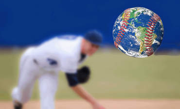 生态运动员打算如何为气候特征图像去击球