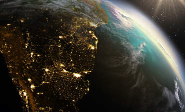 美国宇航局，卫星图像，地球，南美洲