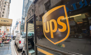 UPS在纽约的卡车