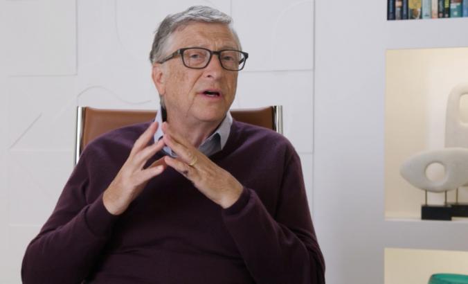 Bill Gates addressing GreenBiz 21
