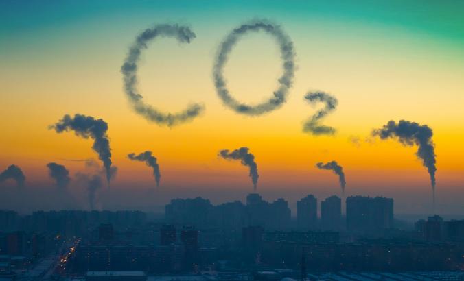 二氧化碳排放概念艺术