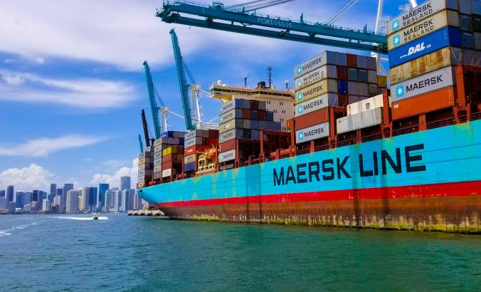 Maersk船在迈阿密