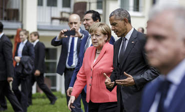 G7Angela默克尔 德国 巴拉克奥巴马美国