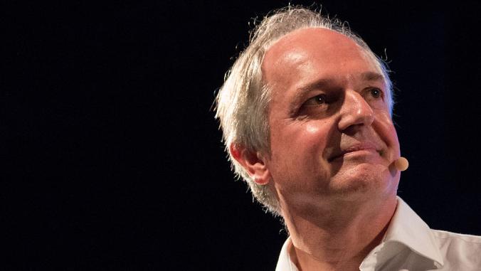保罗·波尔曼（Paul Polman）在爱尔兰都柏林举行的2014“一个年轻人世界”会议上。