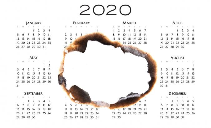 2020日历燃烧